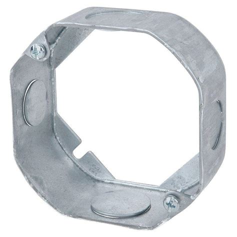 bowers 4 octagon ceiling outlet box extension ring steel|octagon box attachment weight.